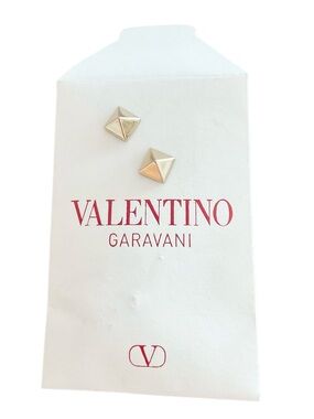 Valentino Rockstud Replacement Studs Gold Tone Set of 2 Authentic